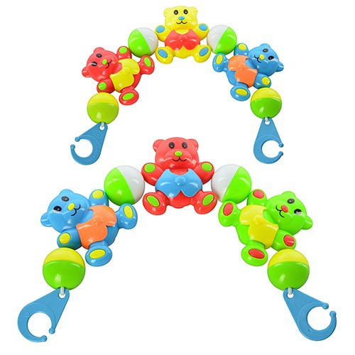 Погремушка 6352 B (288шт) растяжка на кроватку, мишки, 2 цвета, в кульке, 37-7-3см (шт.)