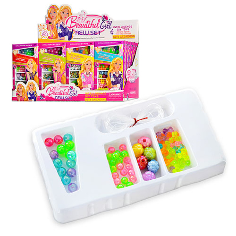 Бісер 338 (288шт) 4 види, кор., 24 шт. в дисплеї, 32-16-14 см (шт.)