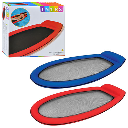 58836 Матрац для плавання (12шт) із сітчастим дном, 178-94см, 2 кольори, у кор-ці, 20-19-5см (шт.)