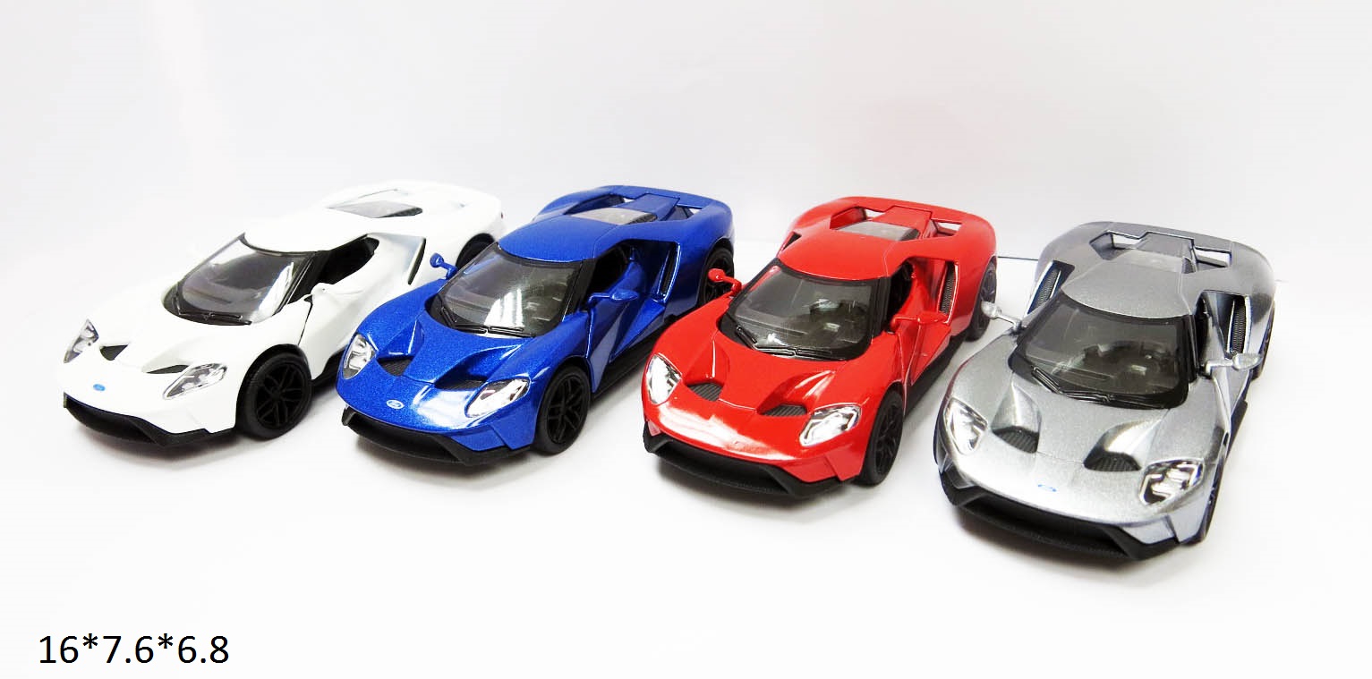 Модель легковая 5' KT5391W FORD GT метал.инерц.откр.дв.4цв.кор./96/ (шт.)