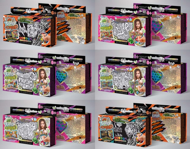 Набір креативної творчості "My Color Clutch" клатч-пенал-розмальовка укр (18) CCL-02-01U,02U,03U...0 (шт.)