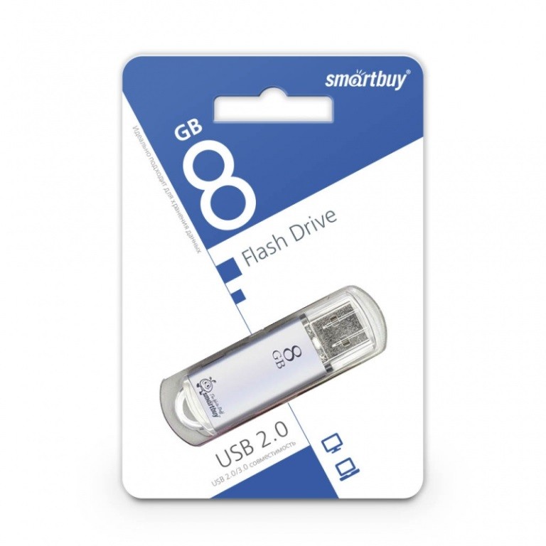 Карта пам*яті Smartbuy  8 GB V-CUT-B USB (шт.)