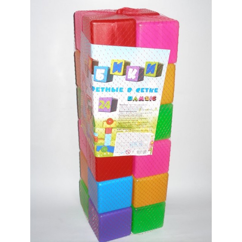 Набір дитячий "Кубик кольоровий в сітці 24 - ел" арт 111/3 Бамсік (шт.)