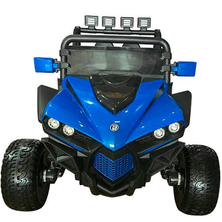 Іграшка Джип M 3804EBLR-4 (1шт) р/к 2,4G, 4мотори, акум12V10A, шкір.сид, колEVA, USB, MP3, SD, син (шт.)