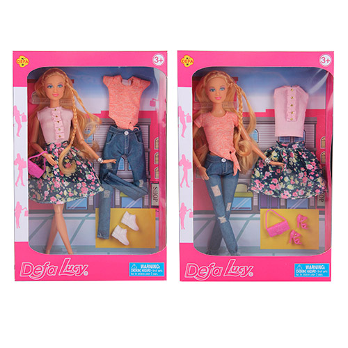 Лялька з вбранням DEFA 8383 (24шт) 28см, взуття, 2 види, в кор-ці, 21-32-6,5см (шт.)