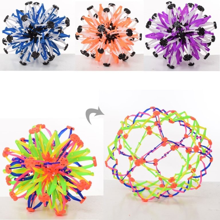 М'яч X13468 (240шт) трансформер, 4 кольори, в кульку, 13-13-13см (шт.)