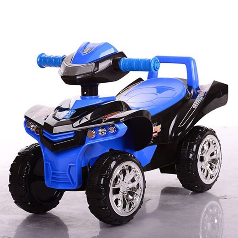 Каталка-толокар M 3502-2-4 (1шт) муз, світло, 62-36-42см, на бат-ці, чорно-син (шт.)