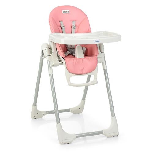 Стільчик ME 1038 PRIME Flamingo (1шт) для годування, 2колеса, рег.вис.і спинка, екошкіра, рожевий (шт.)