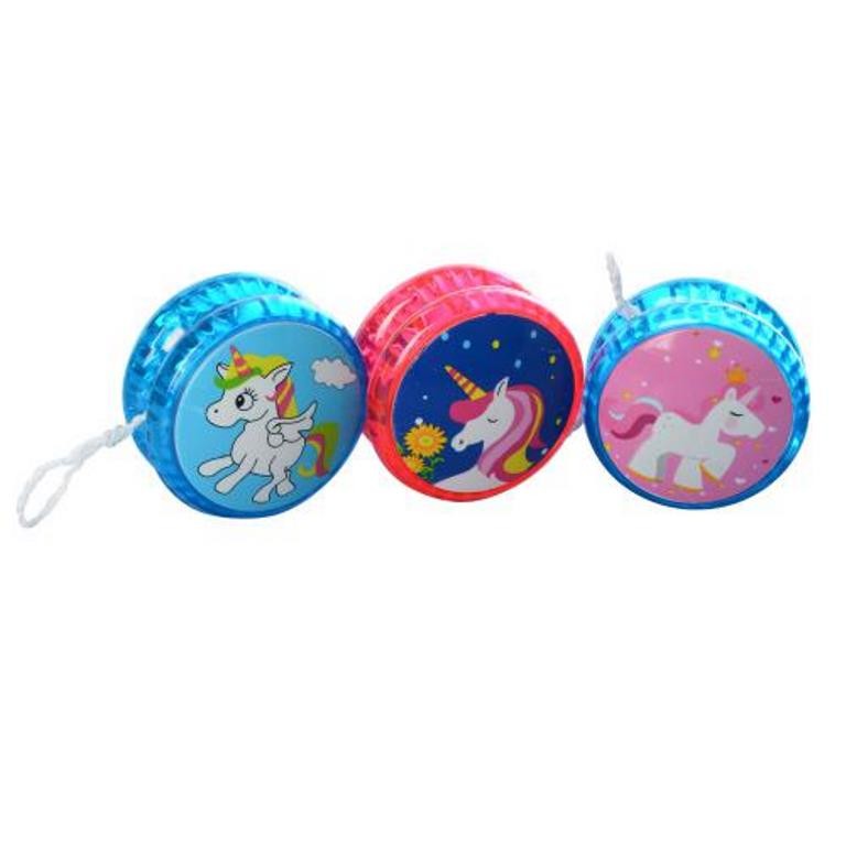 Йо-йо M 5808 (288шт) 5,5см, єдиноріг, світло, таб(таб), 12шт(12видів) у дисплеї, 20-18,8см (шт.)