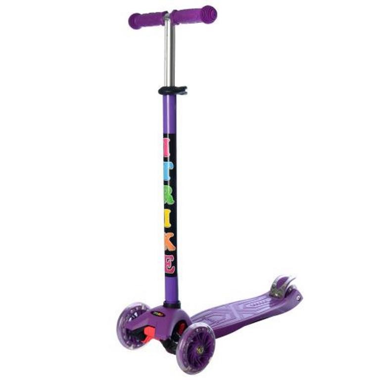 Самокат JR 3-003-B (8шт) MAXI, алюм + пласт, 3колПВХ, 2пер120мм-св, кермо 80-89см.подн.32-13см, 8кол (шт.)