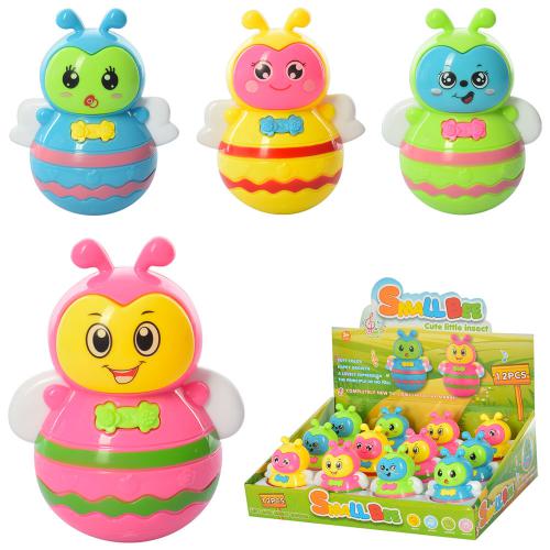 Неваляйка 1007 (108шт) бджілка, 8,5см, 12шт(4колір) у дисплеї, 29-19,5-9см (шт.)