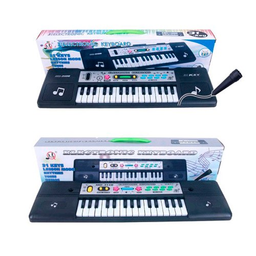 Синтезатор MQ3108-3118 (48шт) 42см, 31клавіша, мікрофон, демо, 2види, в кор-ці, 47-13-6см (шт.)