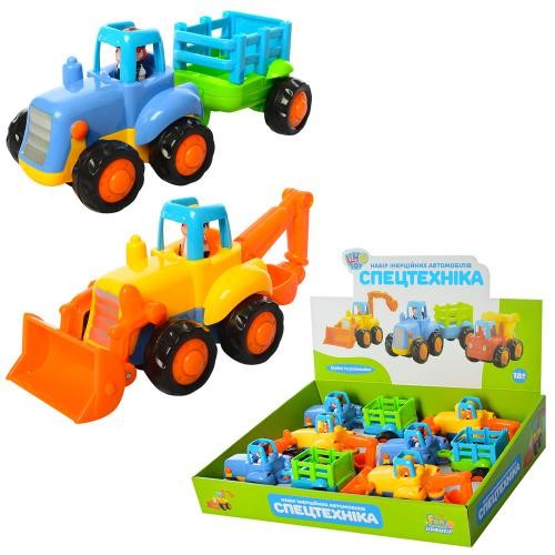 Спецтехніка 326AB (108шт) інер-я, 15см, 6шт (2 види) у дисплеї, 34-24-8см (шт.)