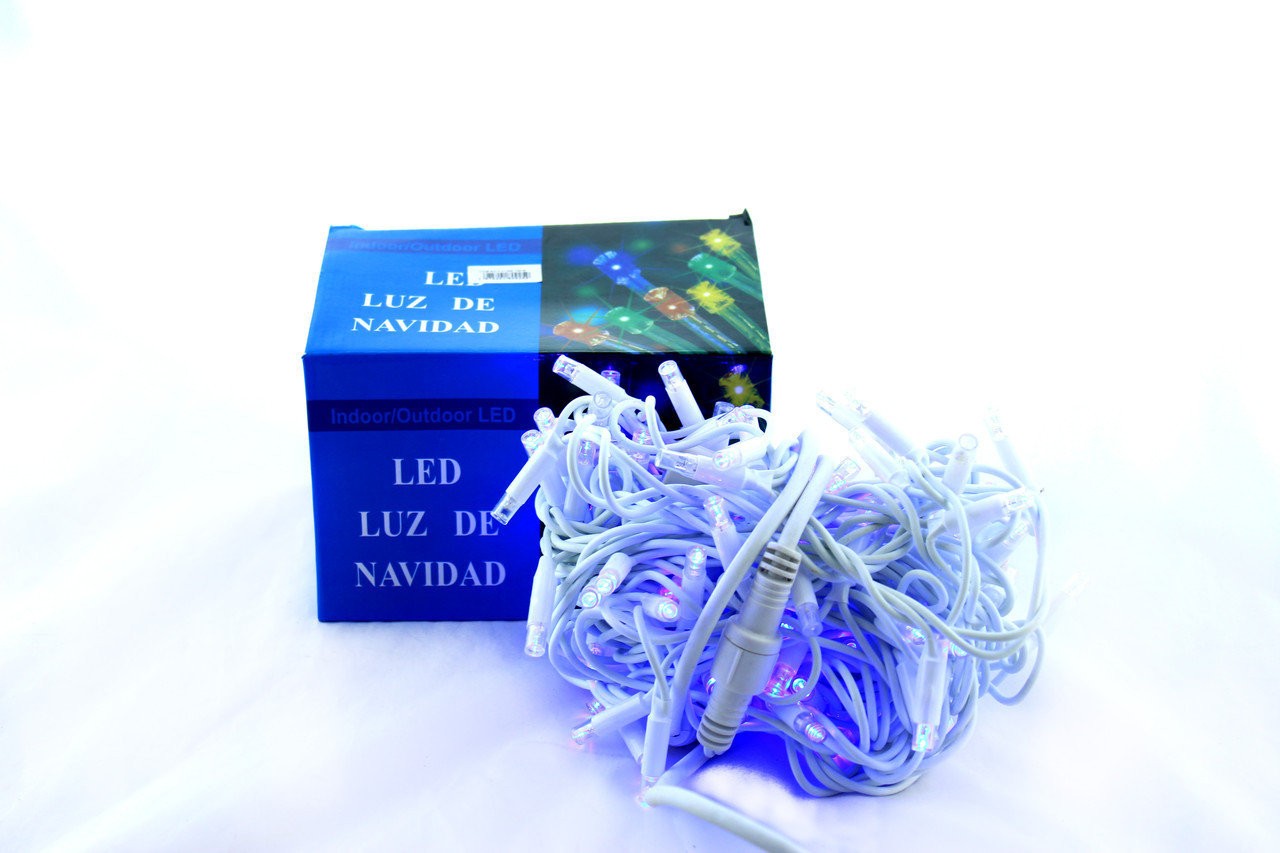 Xmas гірлянда LED 100L 3.3 Line B-1 Синя 10 метрів Вулична+з'єдн.Білий (20) 3931 (шт.)