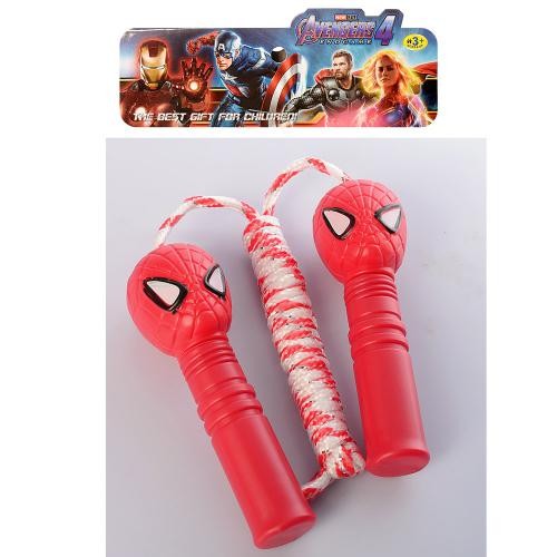 Скакалка M 6142 (216шт) AV, мотузка, на листі, 16-22-2,5см (шт.)