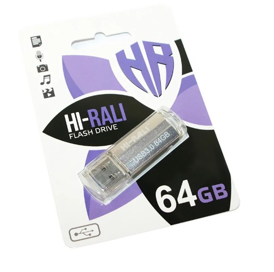 Usb флеш Hi-Rali 64Gb Corsair series  Black (шт.)