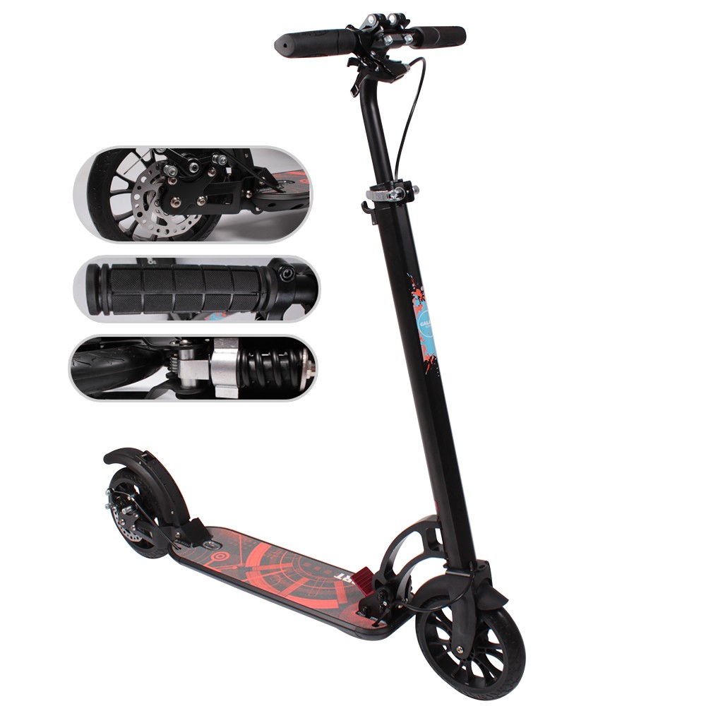 Самокат GS-0026 Black алюмінієвий кор./2/ (шт.)