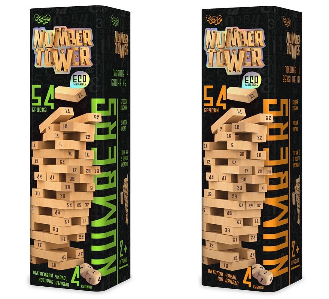 Розвиваюча настільна гра "NUMBER TOWER" укр.(6) NT-01U (шт.)