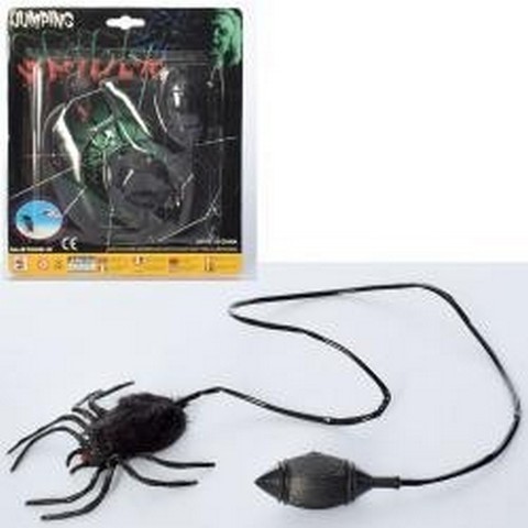 Фігурка 61038B (192шт) д/у-помпа, павук 11см, стриб., на листку,19-21,5-3,5см (шт.)
