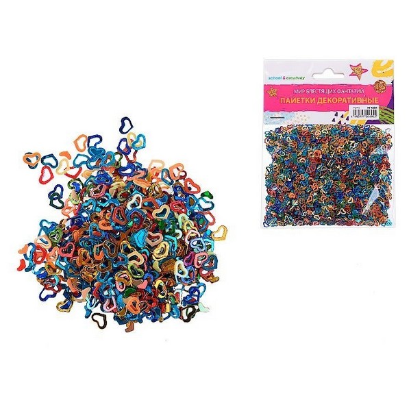 Паєтки декоративні HOPE, розмір 4 мм, ОПП-упаковка з європідвісом(576/24) ST 4381 (шт.)