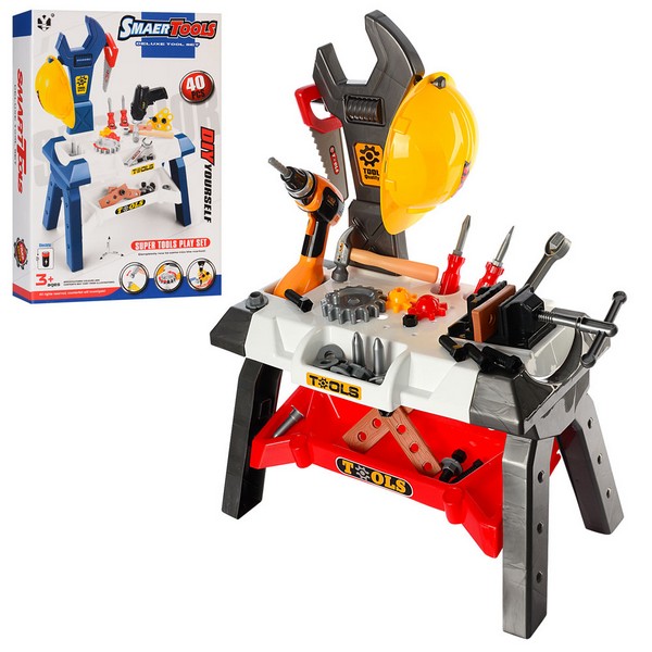 Набір інструментів T103-2-104-2 (8шт) столик, 29-51-71см, 2 види (40-44дет), на бат-ці, у кор-ці, 65 (шт.)