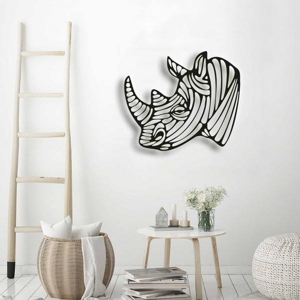 Декоративне панно PN037, 41*34, ХДФ, Носоріг (шт.)