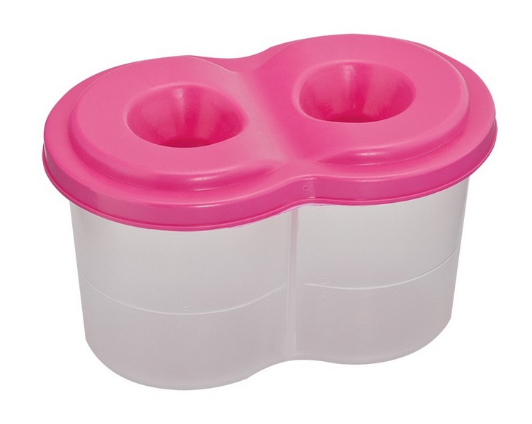 Стакан -непроливайка подвійний, рожевий ZB.6901-10 ( 1/40шт) (шт.)