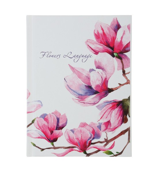 Блокнот FLOWERS LANGUAGE, А-6, 64л., кл.,тв.обкл.,мат.лам.+лак,рожева BM.24614101-10 ( 1/20шт) (шт.)