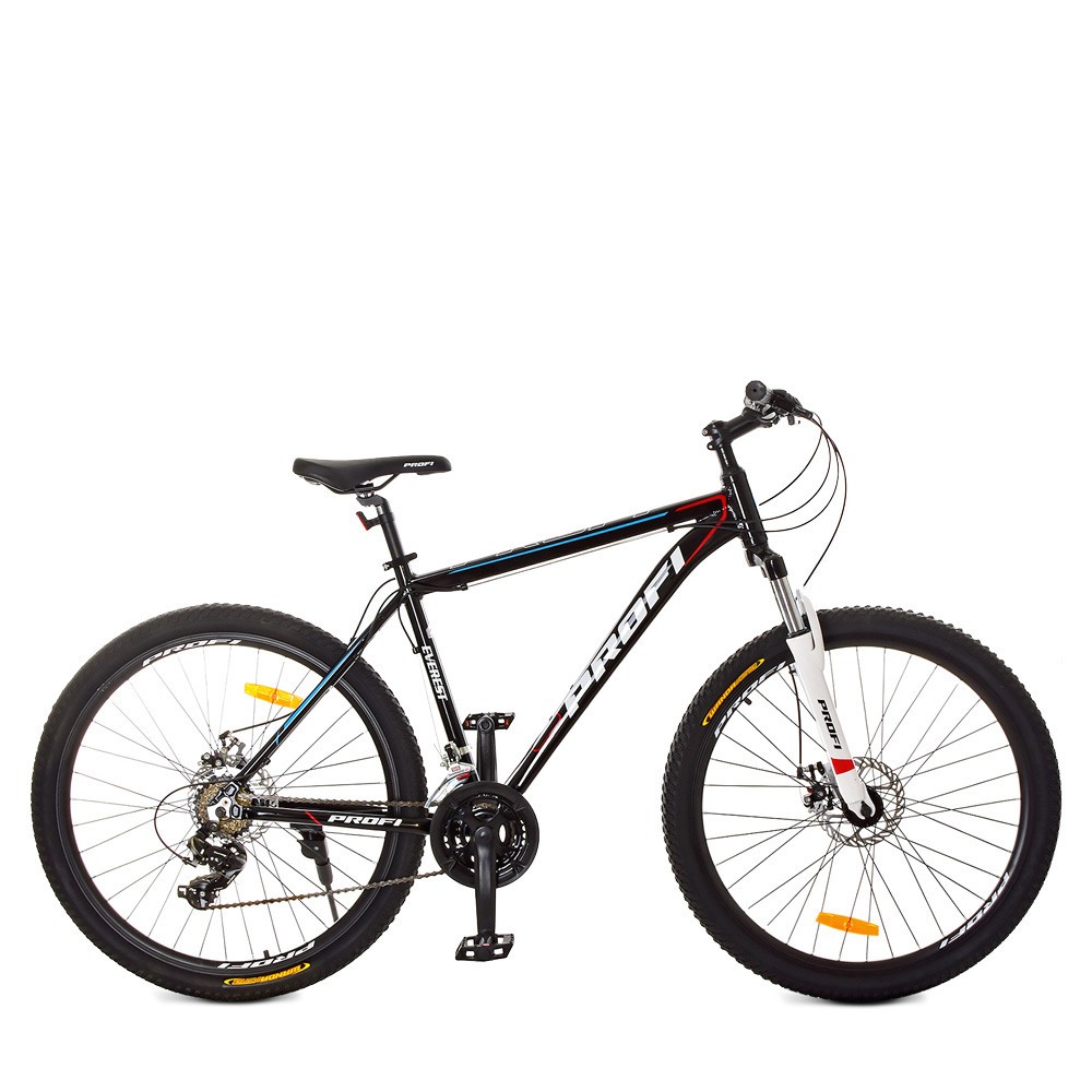 Велосипед 27,5 д. G275EVEREST A275.1 (1шт)алюм.рама 19",SHIMANO 21SP,алюм.DB,CS TZ500,чорно-білий (шт.)