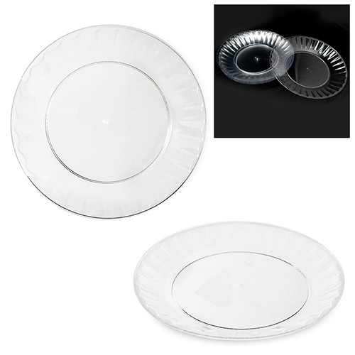 Тарілка склопластик прозора 16см FF-005 (1200шт) (шт.)