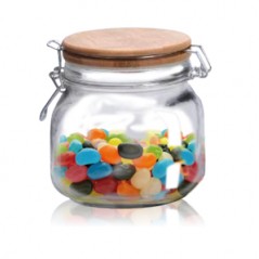 7088-7 Банка на зажимі з бамбуковою кришкою 700мл (шт.)