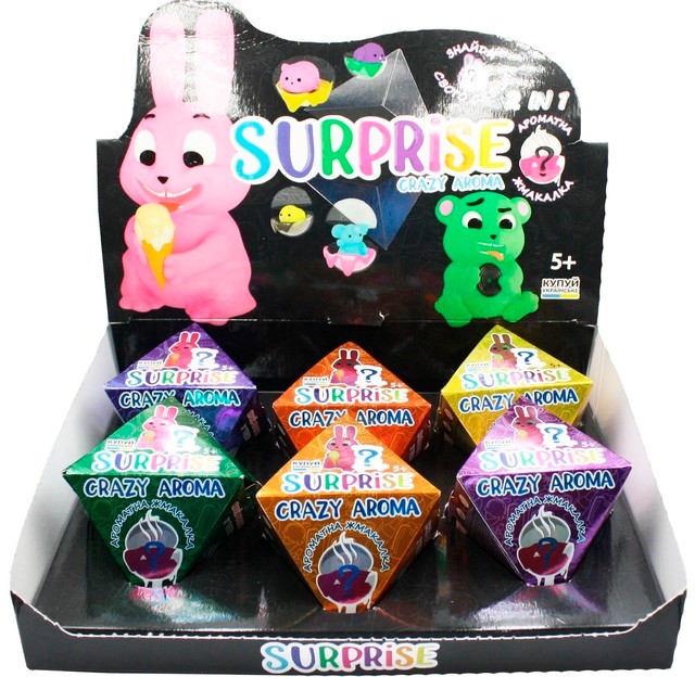 Набір-сюрприз TM Mr.Boo Crazy Aroma SURPRISE лизун- антистрес 80122 (15шт) (шт.)