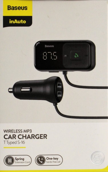 FM-трансмітер Baseus S-16 Bluetooth FM Launcher 2 USB (CCTM-E01) (шт.)