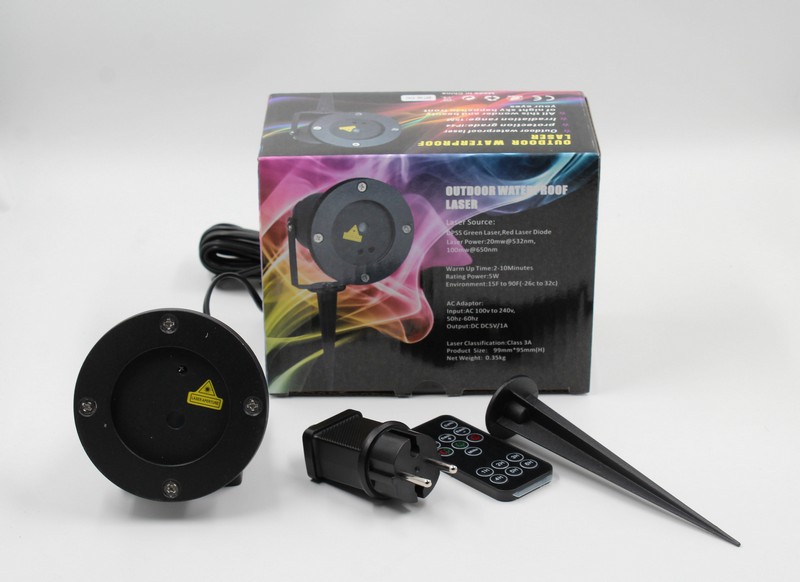 Лазерний проектор вуличний з пультом та на 6 зображень (Диско) (30) 6742 (шт.)