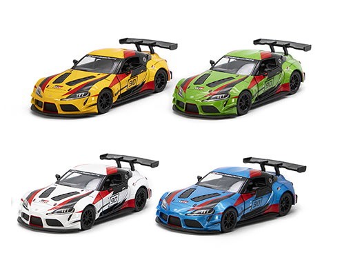 Модель легкова TOYOTA GR SUPRA RACING CONCEPT 5'' KT5421FW метал.інерц.відкр.дв.4кол.кор./96/ (шт.)