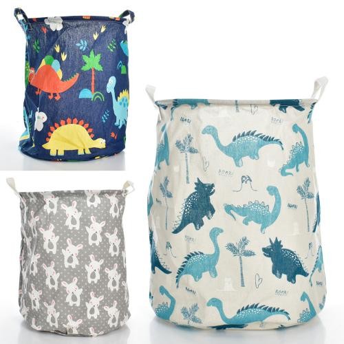 Кошик для іграшок MR 0675 (50шт) 35-35-43см, 2корот. ручки, 3 види, в кульку, 40-38-4см (шт.)