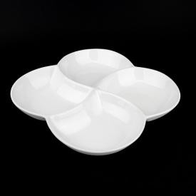 Менажниця порцеляна "Віяло" 21.5*21.5*3см MC4173-10 (36шт) (шт.)