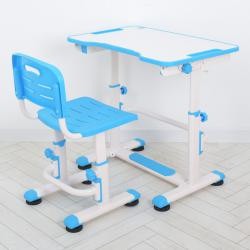 Парта M 4820-4 (1шт) зі стільцем, регул.висота, синій (шт.)