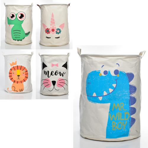 Кошик для іграшок MR 0653 (30шт) 40-40-50см, 2корот. ручки, 5 видів, в пакеті, 41-42-2см (шт.)