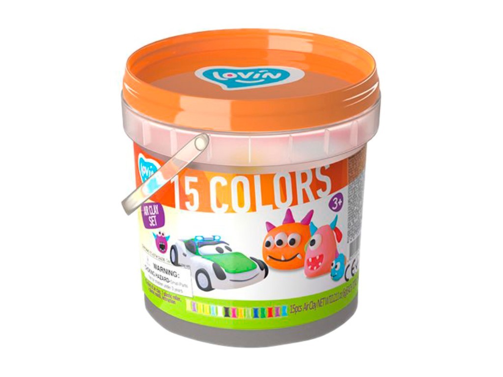 Компанія монстрів ТМ Lovin Набір для ліплення з повітряним пластиліном 70146 (шт.)