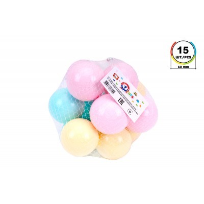 Іграшка «Набір кульок для сухих басейнів ТехноК» (15шт,60мм), арт.8904 (шт.)