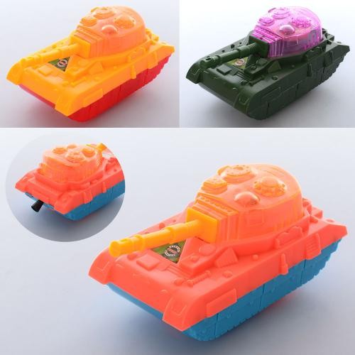 Танк 13988-88-B-6 світло, заводний, 2 види, мікс кольорів, кул., 11-6-5 см. (шт.)