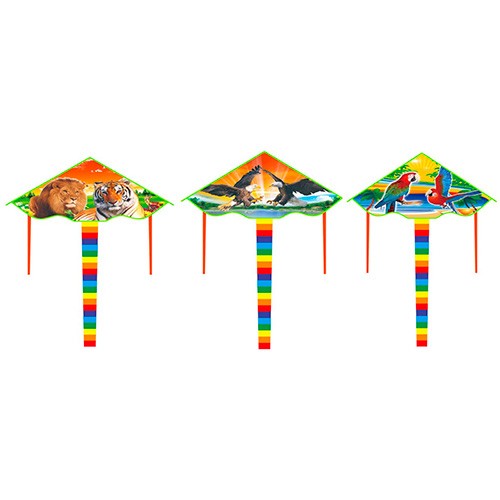 Повітряний змій MR 0884 (100шт) ширина 90см, довжина 50см, нитка 30м, 3види, в кульку, 7-65,5-2см (шт.)