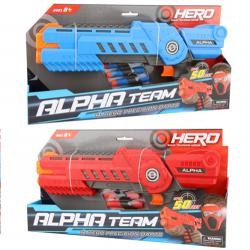 Пістолет 1040 (18шт) 36см, м'які кулі 4шт, 2 кольори, у кор-ці, 38-20-5, 5см (шт.)