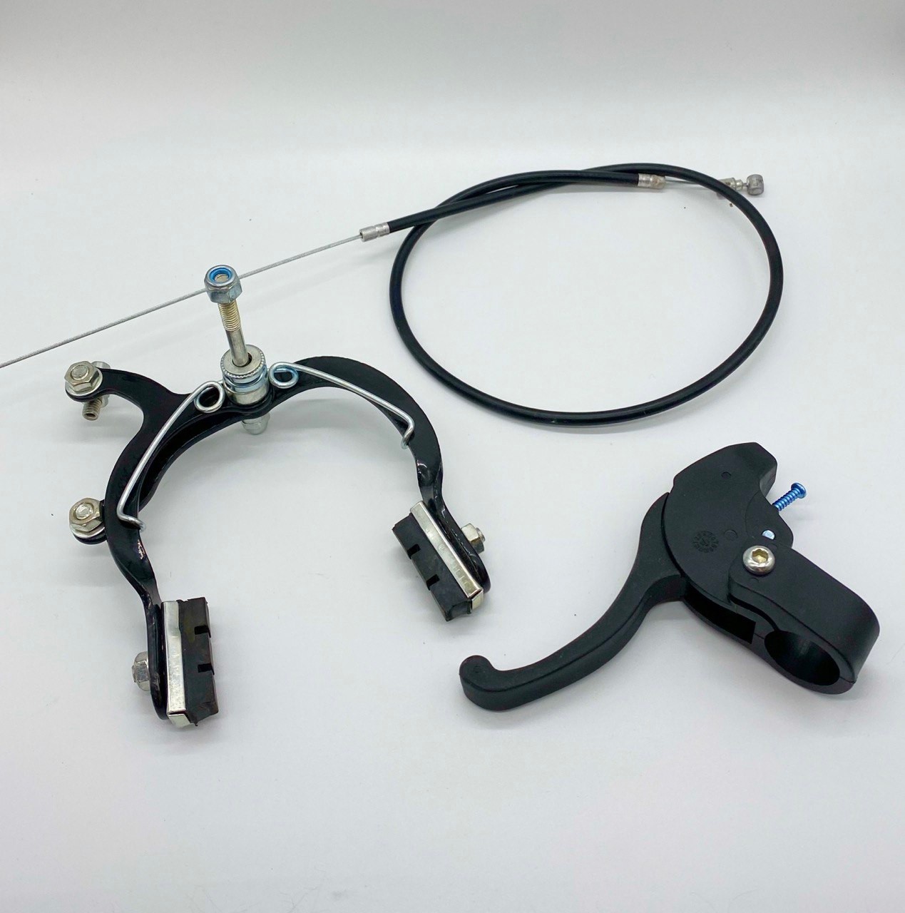 Ручне гальмо для велосипеда  (у комплекті ручка, трос,гальмо) чорного коліру (шт.)