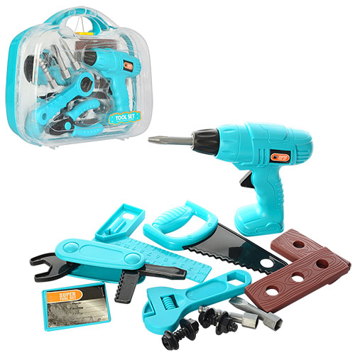 Набір інструментів 6601-6602-1 (36шт) дриль (механіч), 2 види (пила, викрутка, кліщі), у валізі, 27- (шт.)