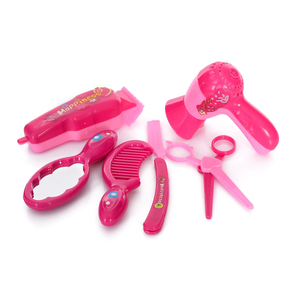 Набір перукаря 6030-AA (240шт) фен, гребінець, дзеркало, ножиці, у кульку, 15-12-4см (шт.)