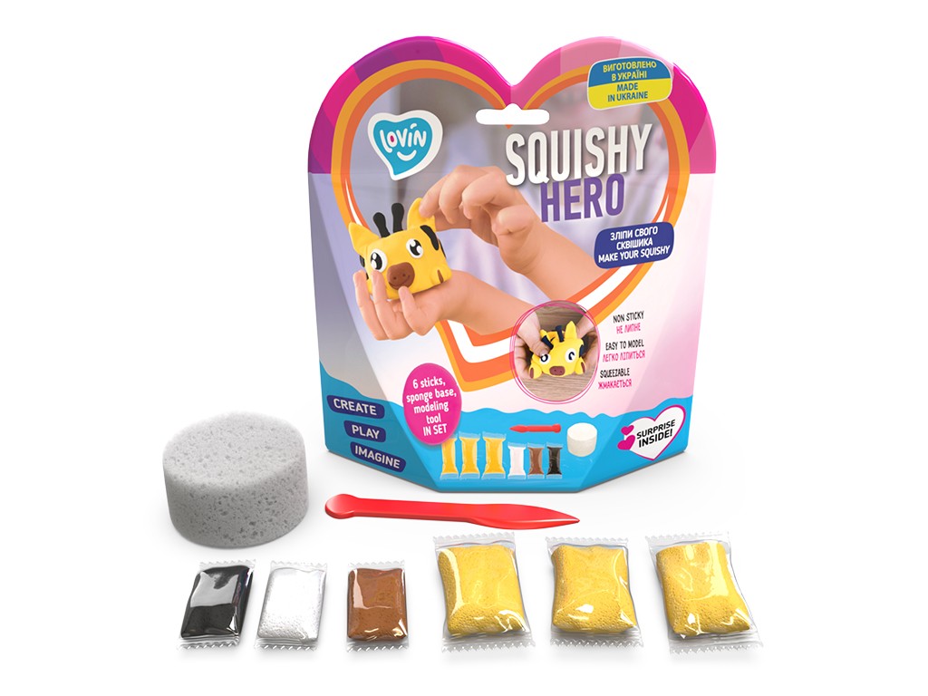 Squishy SquiRaff ТМ Lovin  Набір для ліплення з повітряним пластиліном 70127 (шт.)