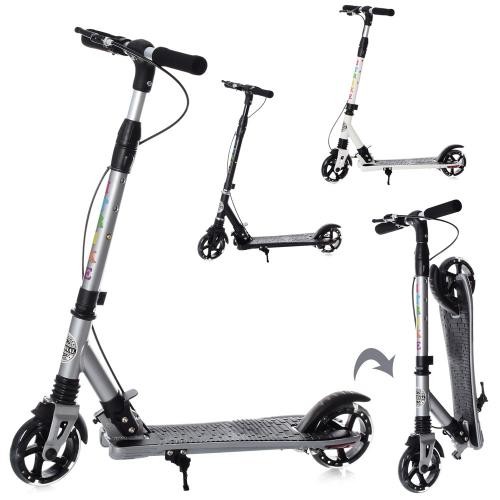 Самокат SR 2-039-7 (4шт) алюм,2колПУ145мм-світло, ручне гальмо,кермо81/91см,підніжка42-10см,3колір (шт.)