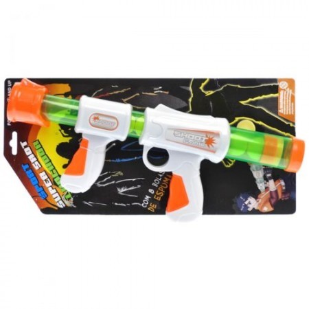 Автомат помповий 166A-2 (30шт) 37,5см, м'які кулі 6шт(2,5см), в коробці, 36-20-5,5см (шт.)